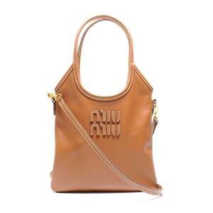 Miu Miu Miu 2-way Ivy Leather Handbag 5BA281 Brown